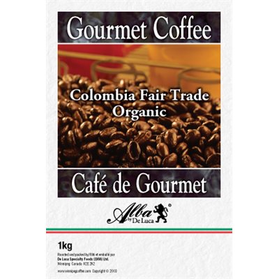 De Luca's Colombia Fair Trade Organic 1kg