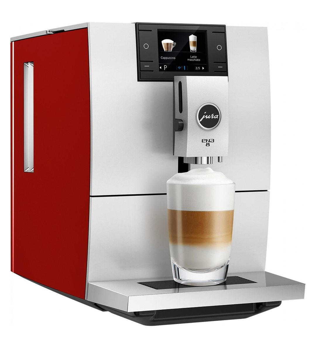 Jura Ena 8 Automatic Espresso Machine Sunset Red 15282