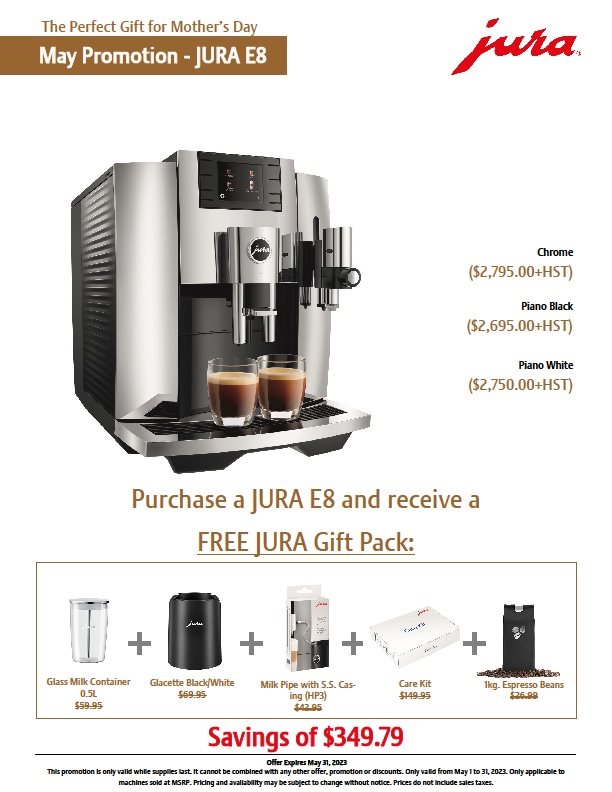 Jura E8 - The Perfect Gift For Mother's Day