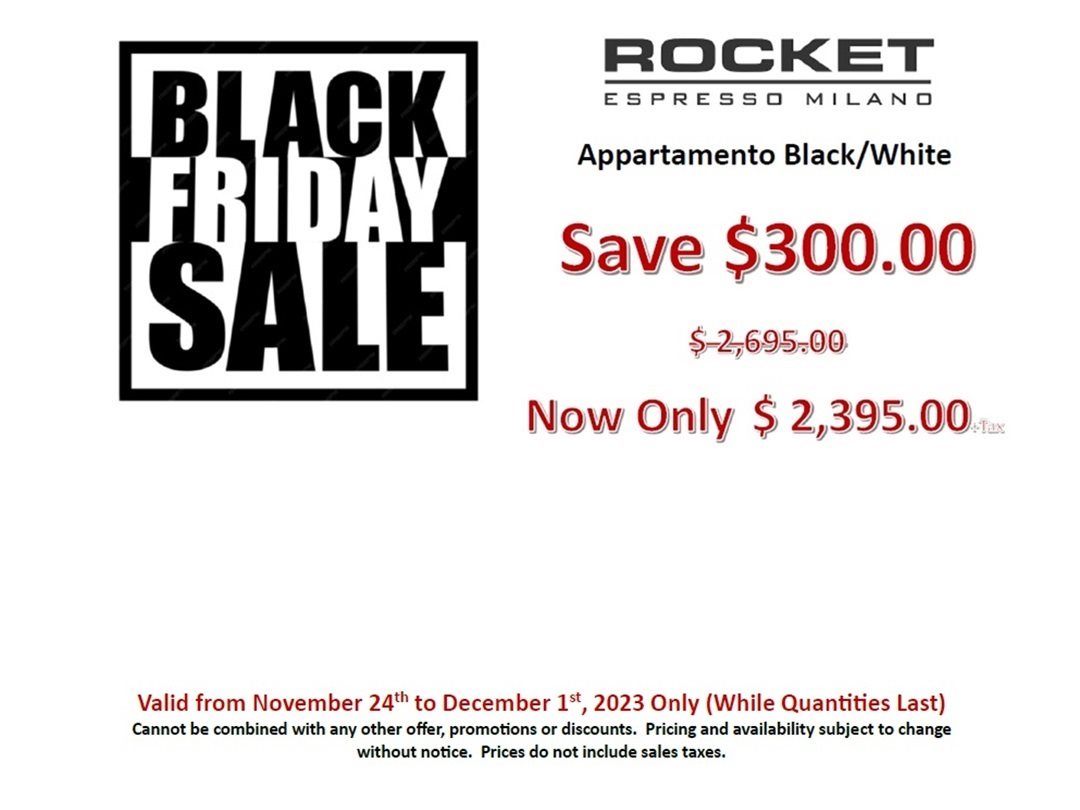Black Friday 2023 Sale - Rocket Espresso Milano